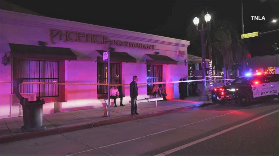 Two people were shot at a restaurant in Glendale around 1 a.m. Saturday morning. (TNLA)