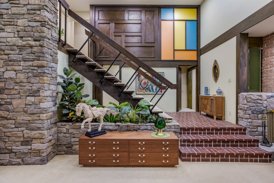 The interior of "The Brady Bunch" home was completely renovated to be series-accurate. (Photo courtesy: Anthony Barcelo)