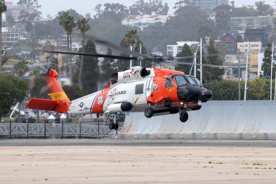 A helicopter is seen in this undated image provided by the United States Coast Guard.