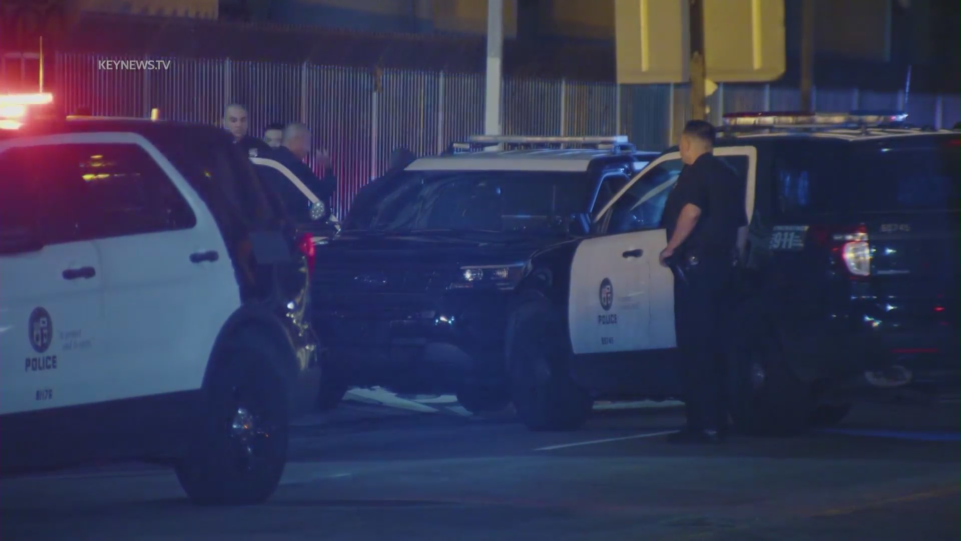 LAPD officers shot and killed a man in downtown Los Angeles on May 5, 2023. (KeyNews.TV)