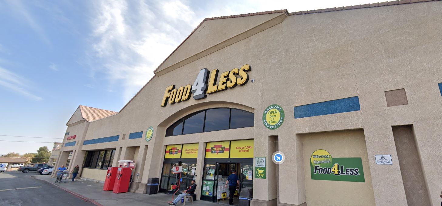 A Food 4 Less supermarket located at 20108 Bear Valley Road in Apple Valley. (Google Earth)