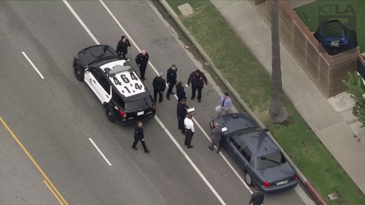 Police investigated a possible stabbing in Marina del Rey on May 30, 2023. (KTLA)