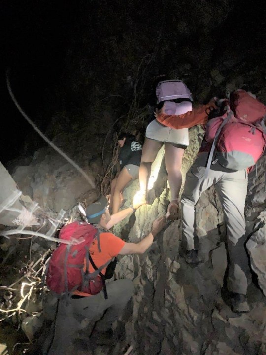 Ten missing hikers were safely found after disappearing in the Santa Paula Canyon on May 12, 2023. (Ventura County Sheriff's Office)