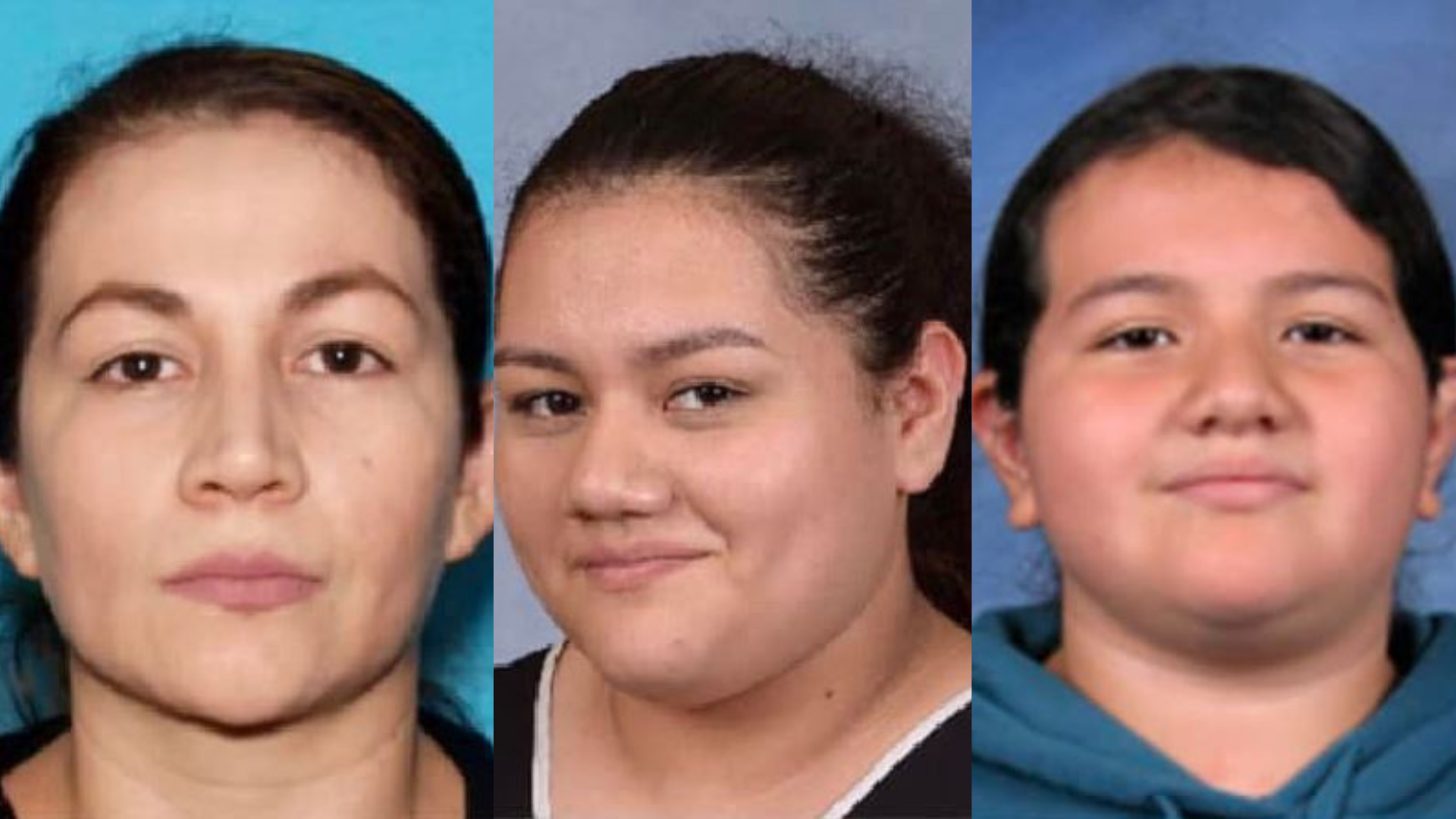 Mayra Perez Posadas and two of her daughters are pictured, 13-year-old Kaylie Perez Romero and 15-year-old Amayrany Perez Romero in a photo from the Riverside County Sheriff’s Department.