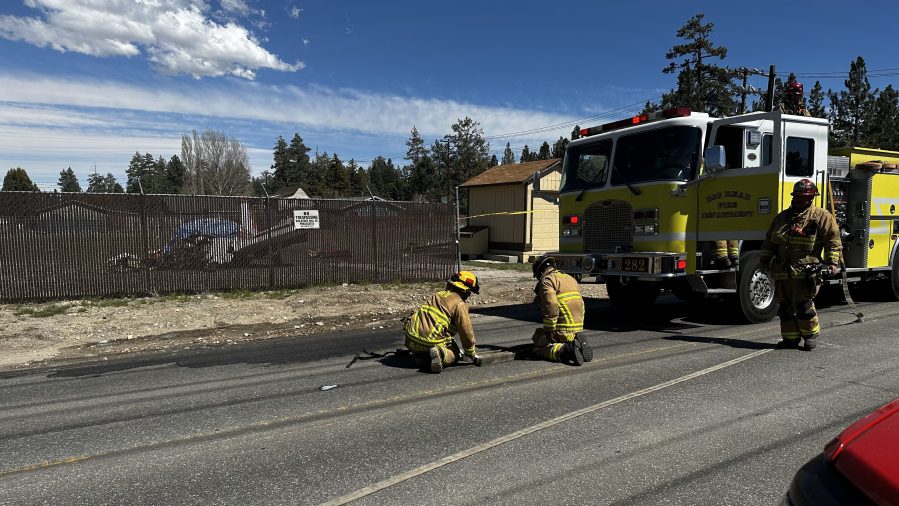 Big Bear plane crash scene