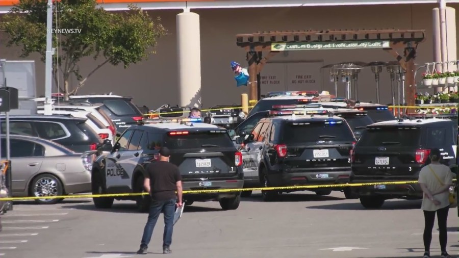 A suspect was shot and killed by officers after he allegedly threatened customers at a Burbank Home Depot on May 27, 2023. (KeyNews)