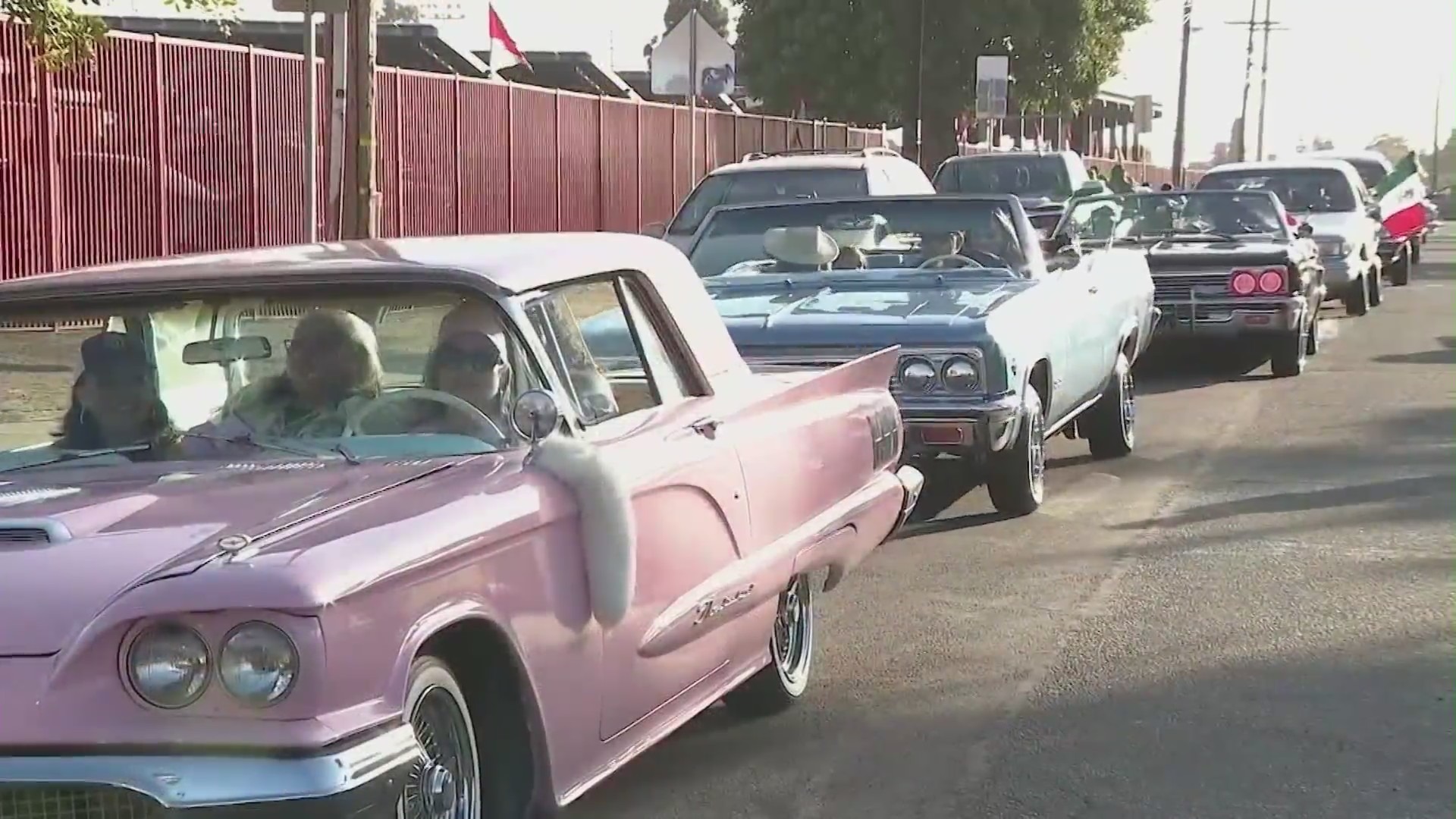 Locals upset over LAPD’s “No Stopping” signs ahead of lowrider cruise event in Highland Park on May 20, 2023. (KTLA)