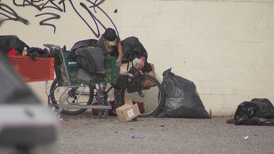 Homelessness is seeing a troubling rise across Riverside County in 2023. (KTLA)