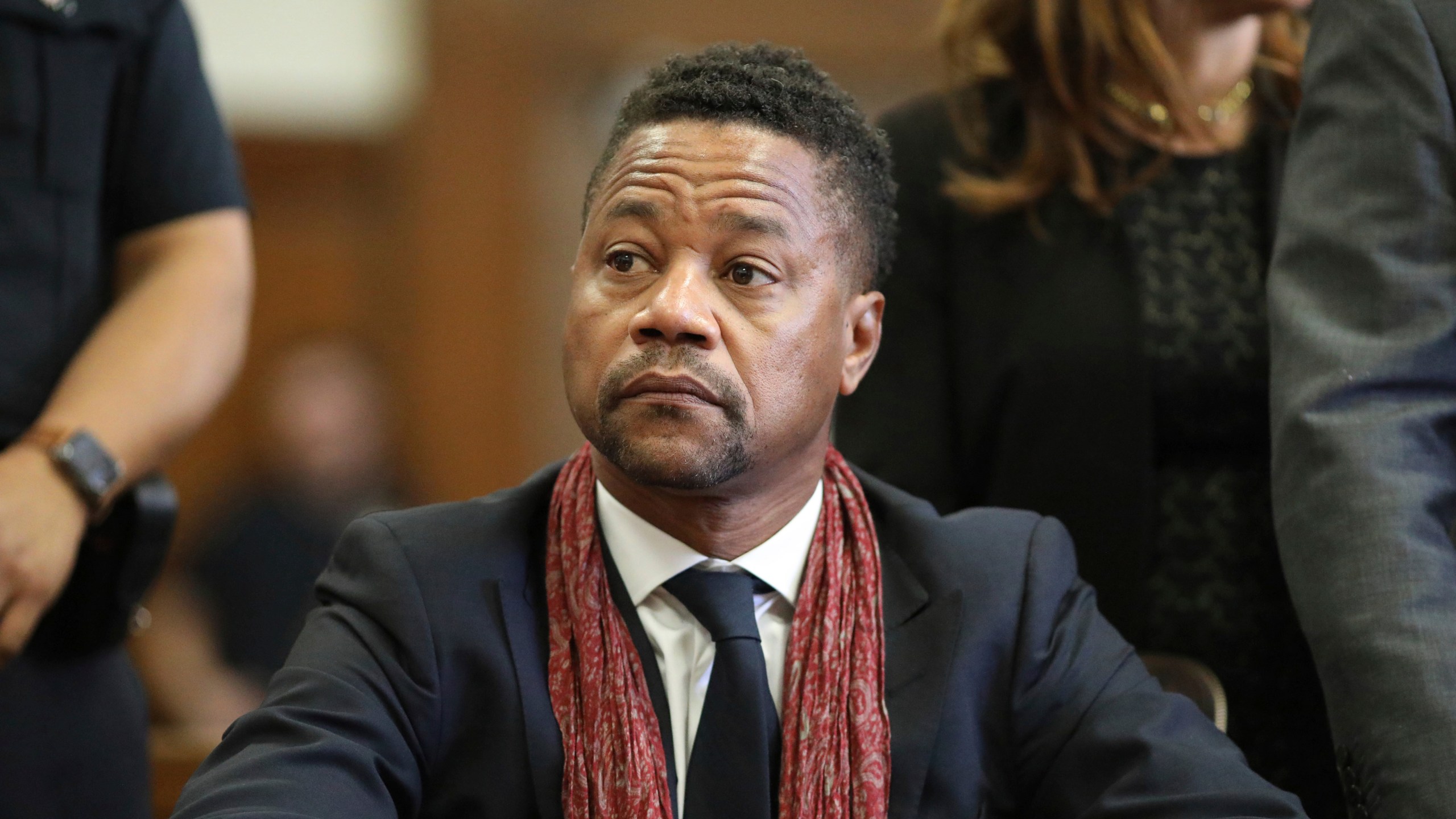 FILE - Actor Cuba Gooding Jr. appears in court, Jan. 22, 2020, in New York. Three women who claim Cuba Gooding Jr. sexually abused them — including one upset she never got her day in court when Gooding resolved criminal charges without trial or jail — can testify at a federal civil trial next week to support a woman’s claim that the actor raped her in 2013, a judge ruled Friday, June 2, 2023. (Alec Tabak/The Daily News via AP, File, Pool)