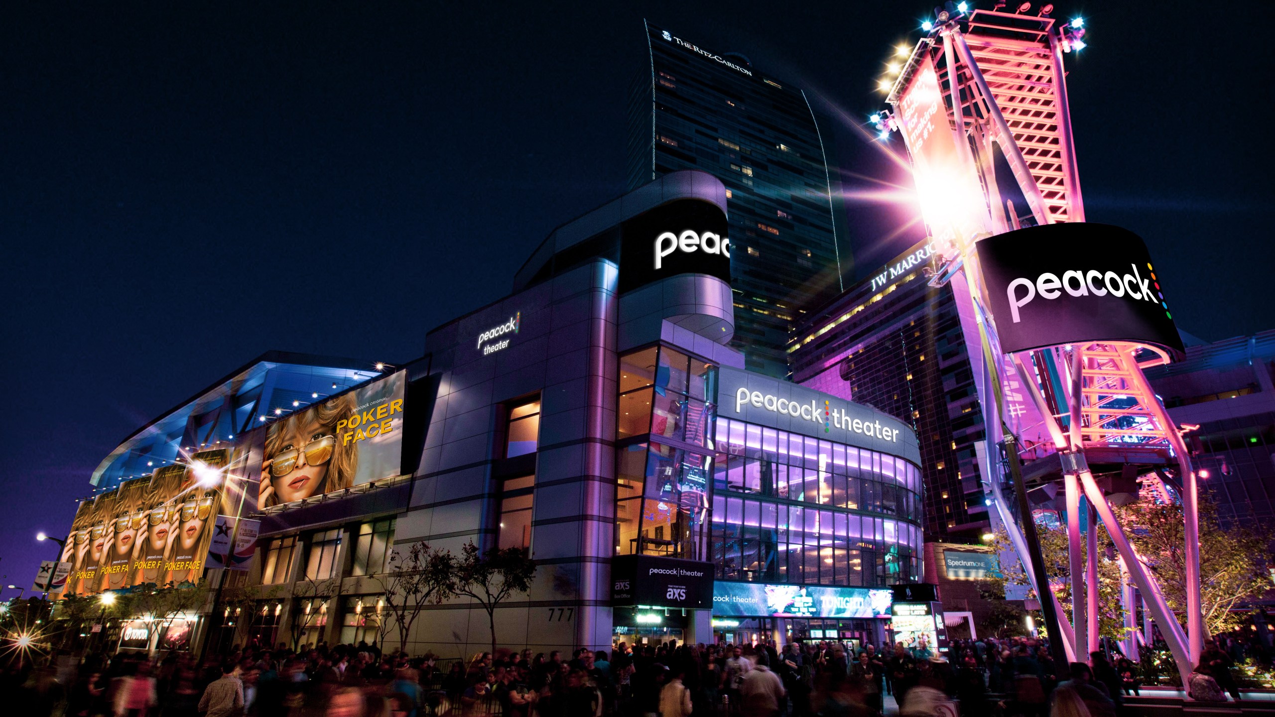 A rendering of the potential new signage at L.A. Live is seen in a photo distributed by Business Wire on June 15, 2023.