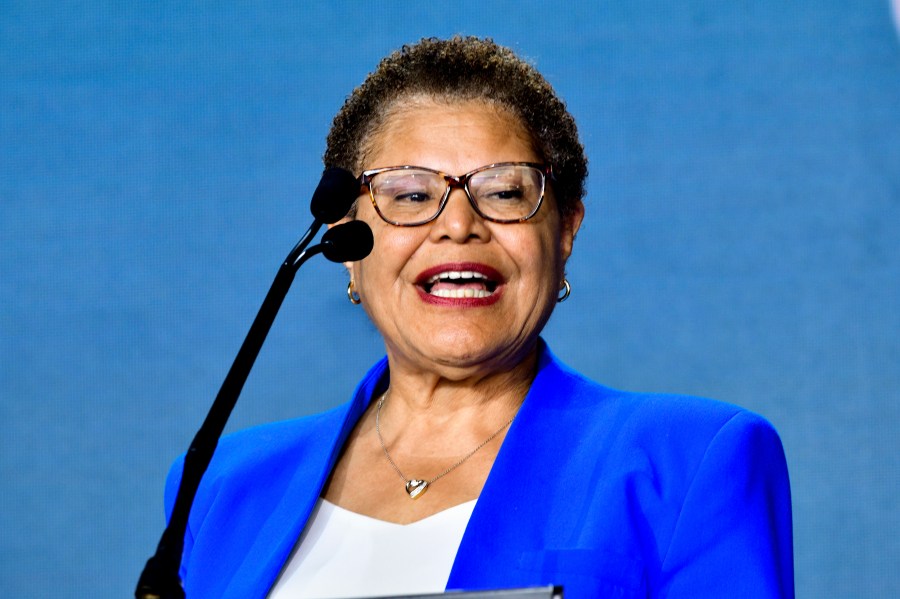 Los Angeles Mayor, Karen Bass attends the 2023 Milken Institute Global Conference at The Beverly Hilton on May 1, 2023 in Beverly Hills. (Jerod Harris/Getty Images)