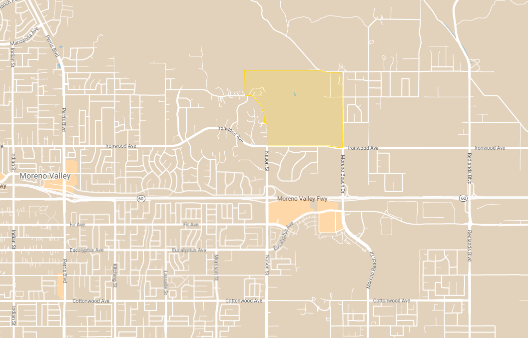 Riverside County evacuations map for Luntz Fire