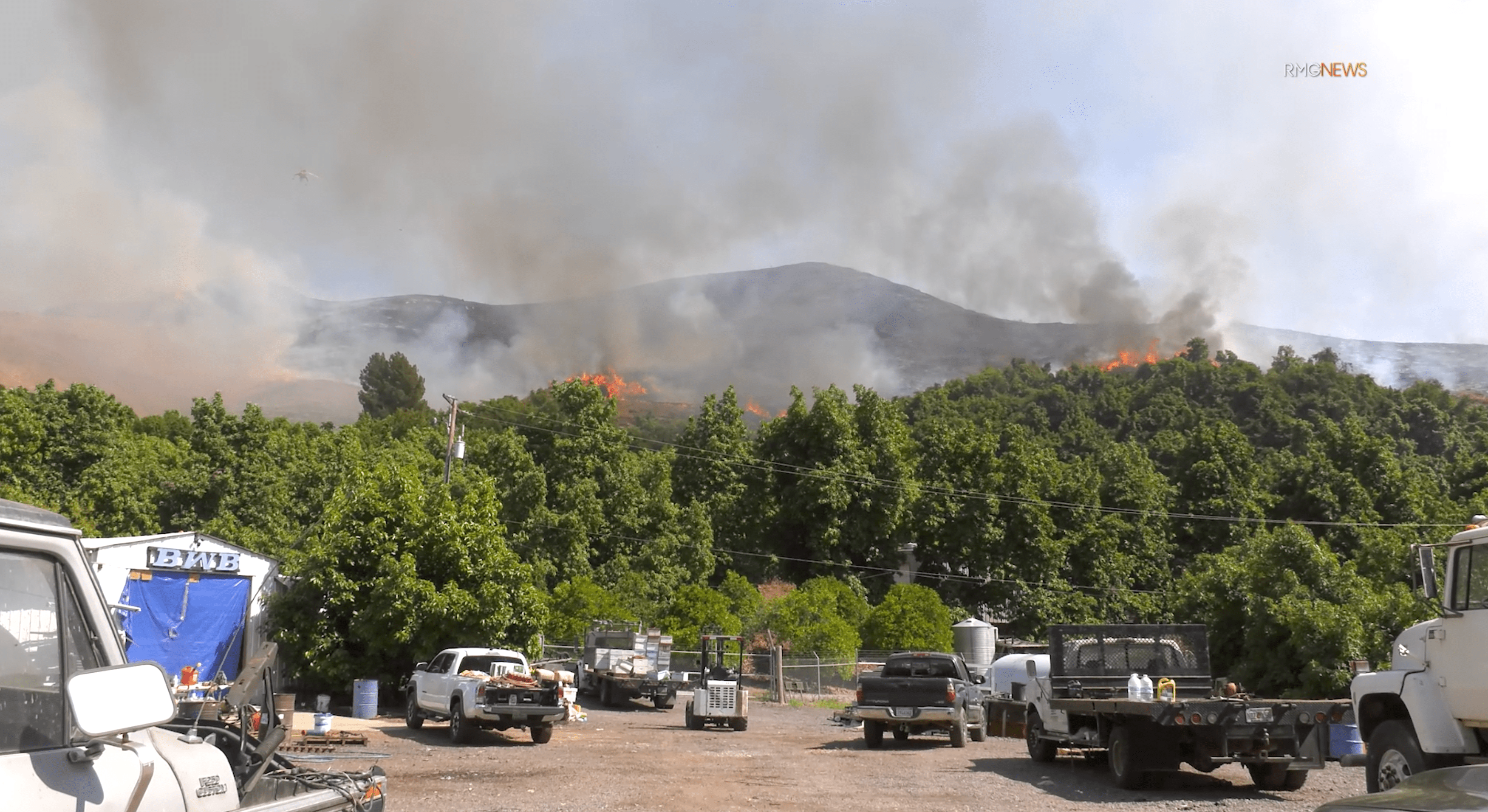 Nice Fire, San Bernardino County