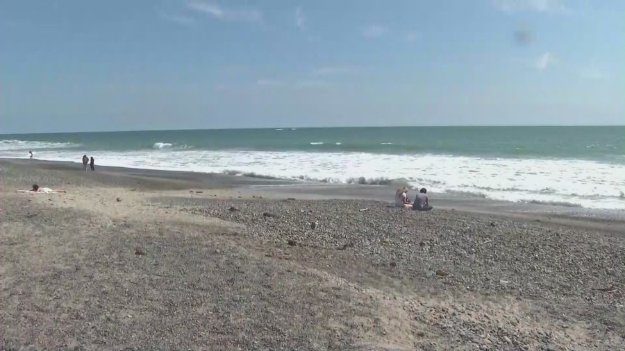 Locals enjoying the shores of San Clemente Beach