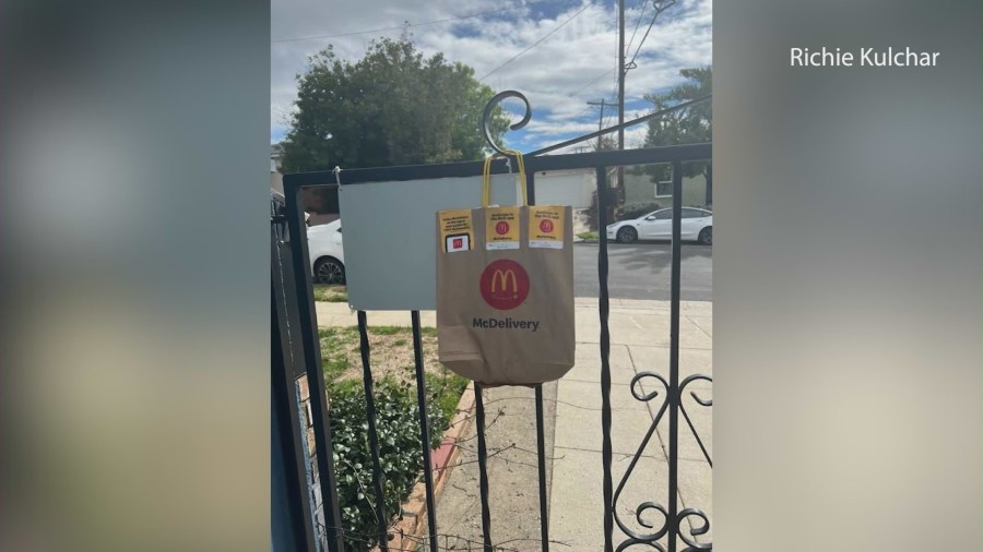 Mysterious Uber Eats deliveries continue bombarding a Highland Park neighborhood, with residents receiving food they never ordered. (Richard Kulchar)