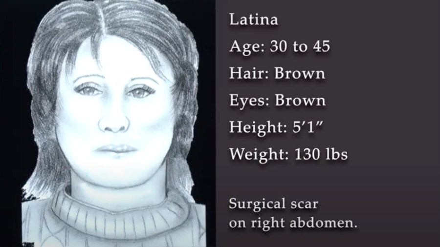 A sketch of Juana Rosas-Zagal was provided by the Riverside County District Attorney's Office. 