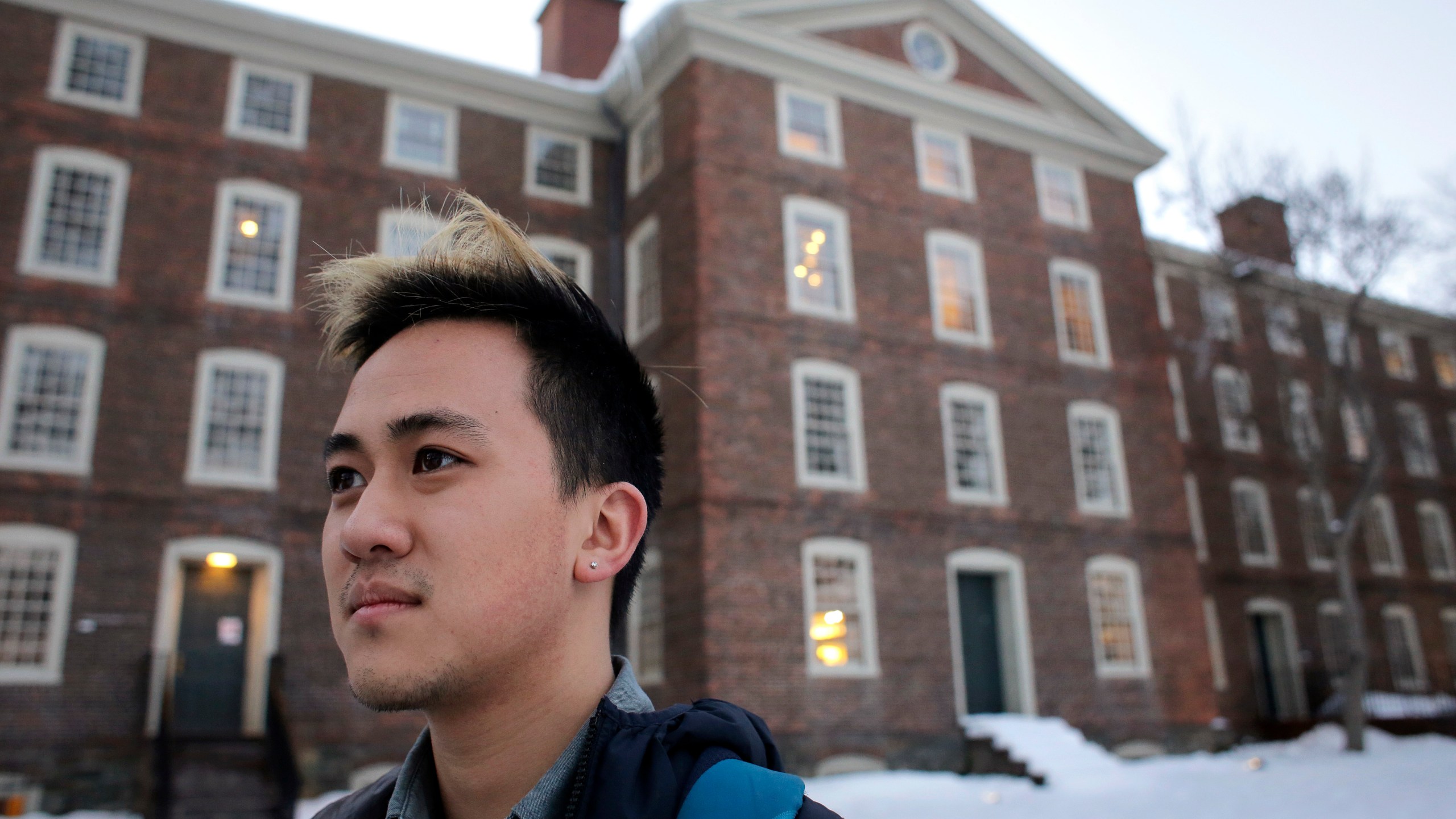 FILE - In this Feb. 14, 2017 file photo, Viet Nguyen poses for a portrait on the Brown University campus in Providence, R.I. Nguyen, now an alumnus, helped lead an effort urging Brown and other elite universities to rethink their legacy admissions policies. “Now more than ever, there’s no justification for allowing this process to continue,” said Viet Nguyen, a graduate of Brown and Harvard who leads Ed Mobilizer, a nonprofit that has fought legacy preferences since 2018. “No other country in the world does legacy preferences. Now is a chance to catch up with the rest of the world.” (AP Photo/Steven Senne, File)