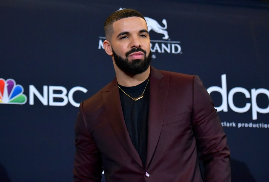 Drake poses at the Billboard Music Awards in Las Vegas on May 1, 2019. (Richard Shotwell/Invision/AP)