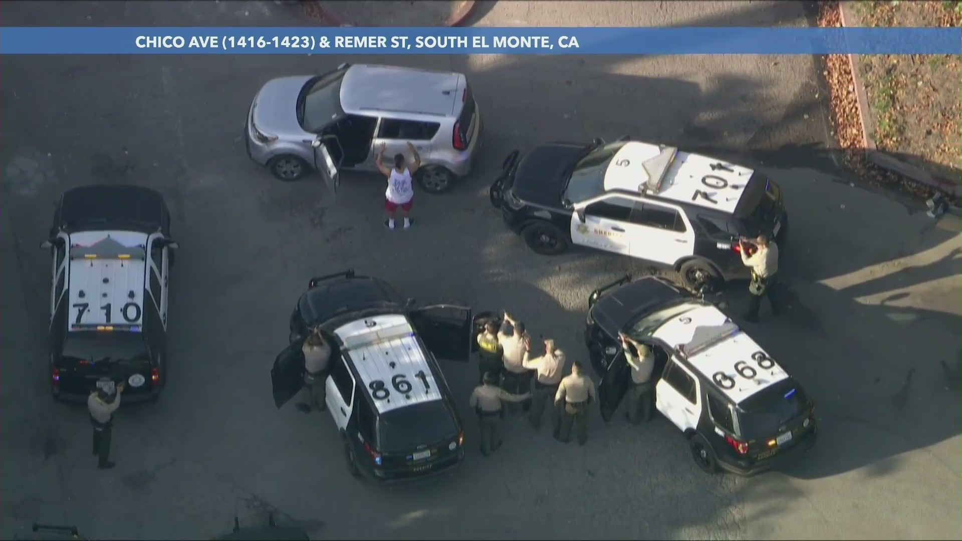 Pursuit driver taken into custody