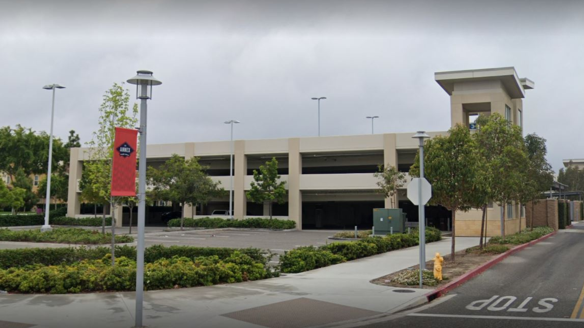 Parking structure at The Collection at Riverpark shopping and dining district in Oxnard. (Google Earth)