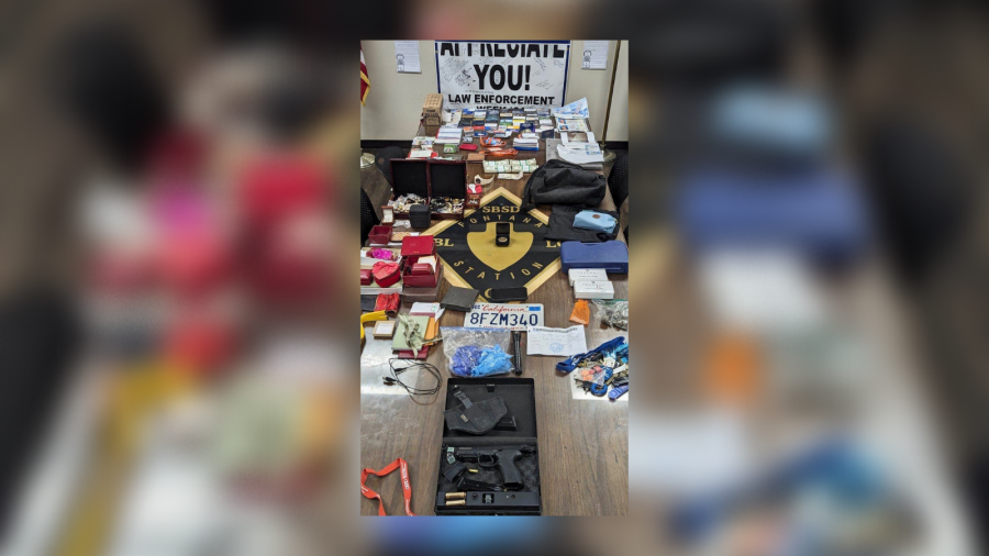 Three suspects were arrested after stealing $300K worth of property from San Bernardino County residence (Source: Fontana Sheriff's Department)