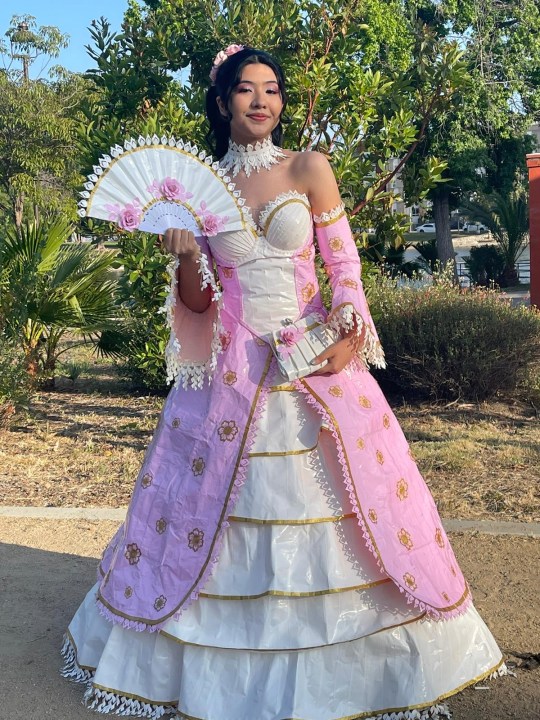 Los Angeles teen Karla Torres Tejeda is a finalist in a national duct tape prom dress contest. (Karla Torres Tejeda)