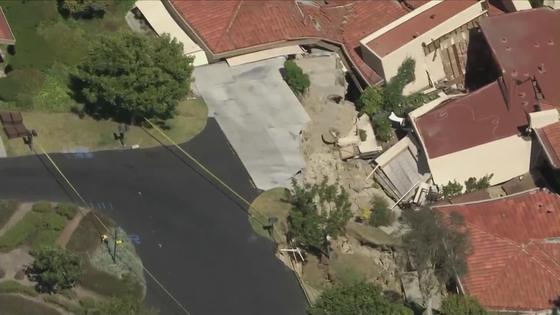 Rolling Hills Estate landslide in Palos Verdes Peninsula