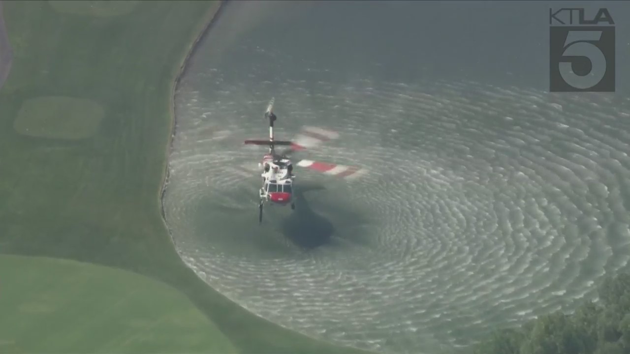 The fast-moving “Oak Fire” erupted in Jurupa Valley in Riverside County on July 19, 2023. (KTLA)