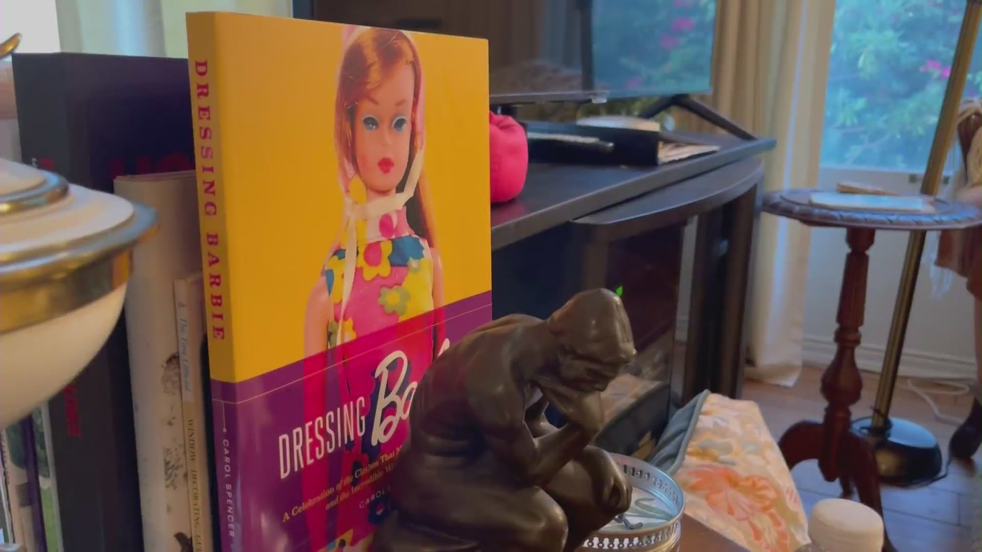 Carol Spencer's new book "Dressing Barbie." (KTLA)