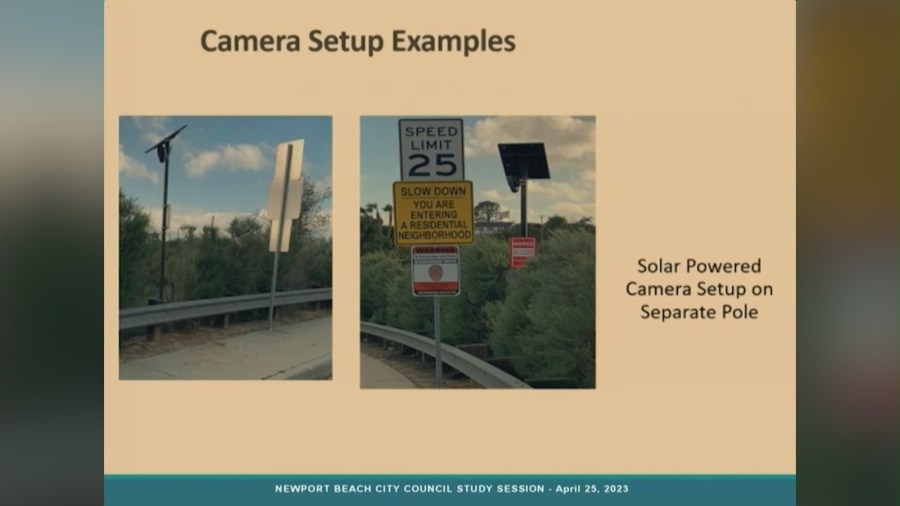 A new pilot program that allows private security cameras in public areas is sparking debate among residents in Newport Beach. (Newport Beach City Council)