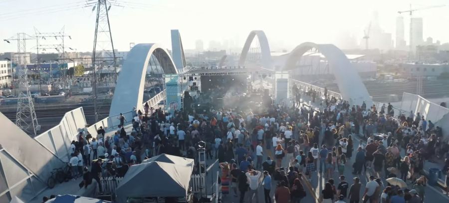 Bridgefest LA 2023 will take over the 6th Street Bridge in downtown Los Angeles on Aug. 5, 2023. (Bridgefest LA)