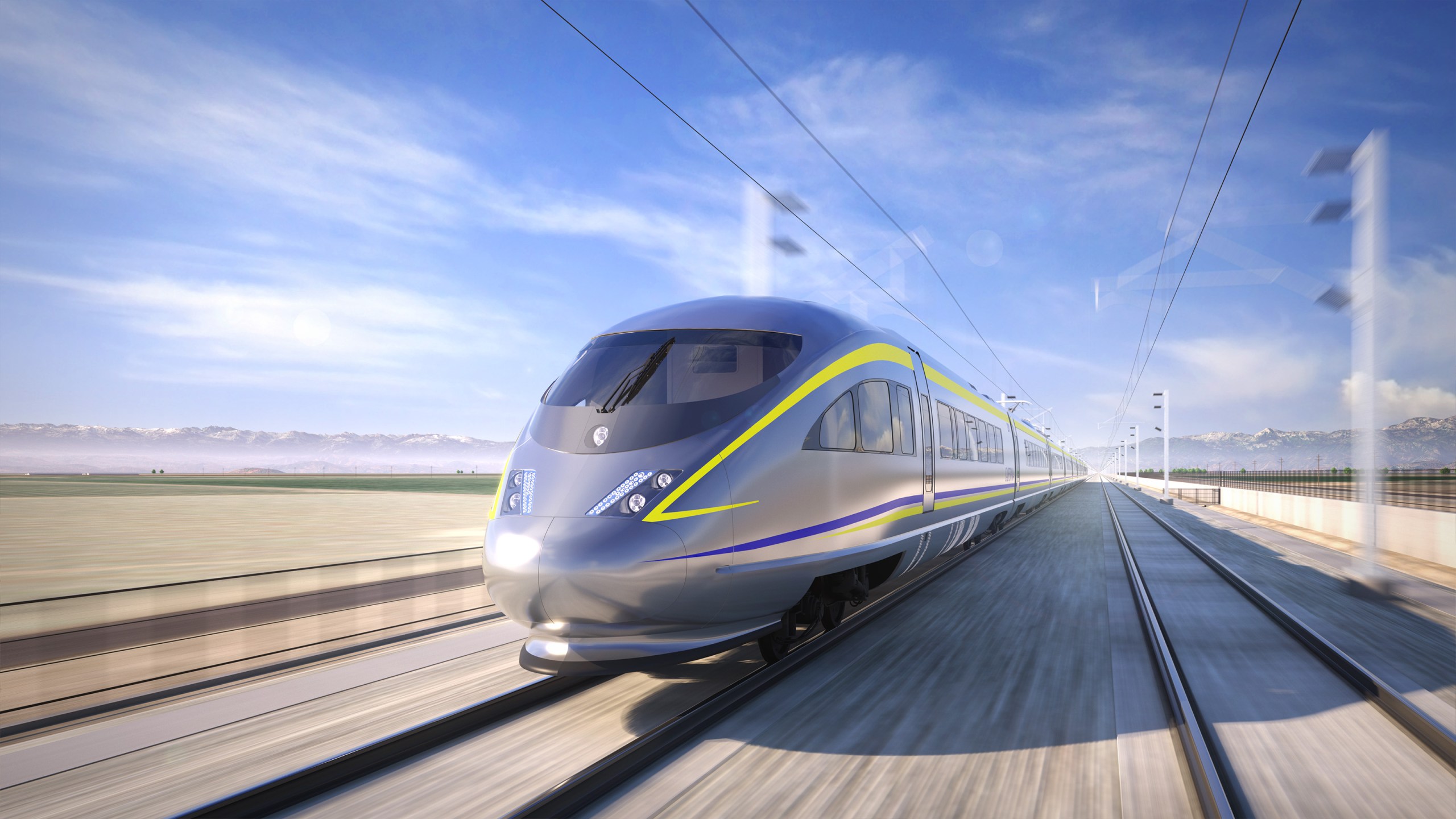 Rendering of a train car for the California High-Speed Rail project.