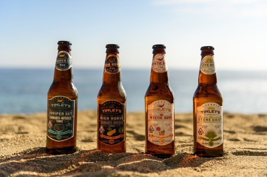 Tinley's Tonics are cannabis-infused drinks modeled after alcoholic beverages. (Business Wire via Associated Press)