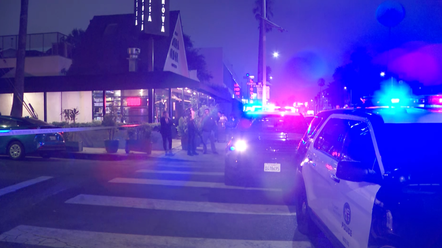 Police investigate a fatal stabbing in Hollywood.