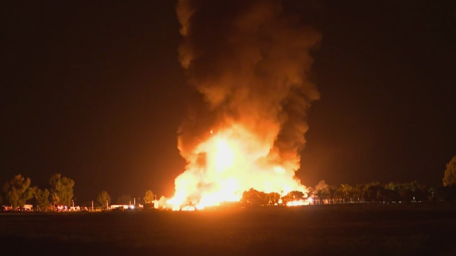 Ontario farm fire