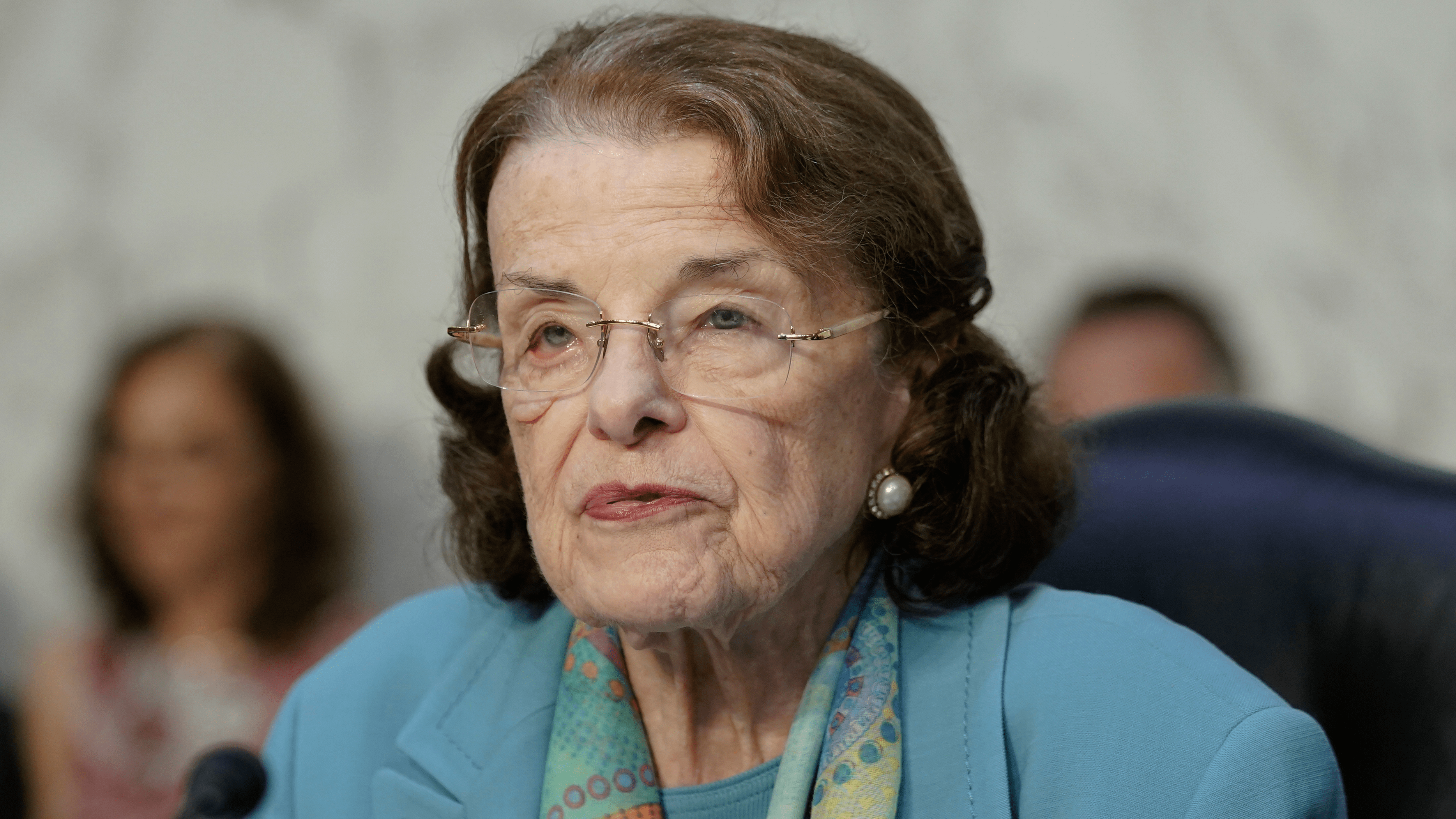 Sen. Dianne Feinstein, D-Calif., speaks during a confirmation hearing on Capitol Hill in Washington.