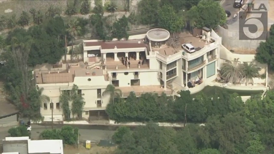 Police respond to Hollywood Hills mansion