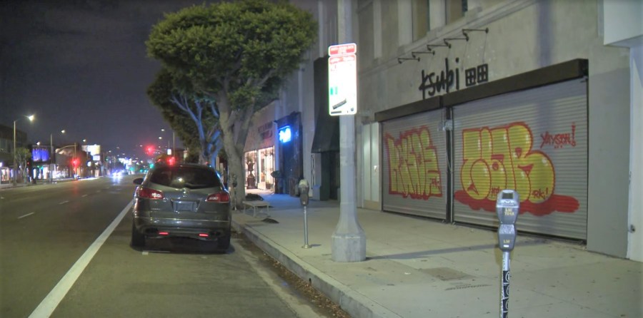 Ksubi store located at 132 S. La Brea Avenue. (KTLA)