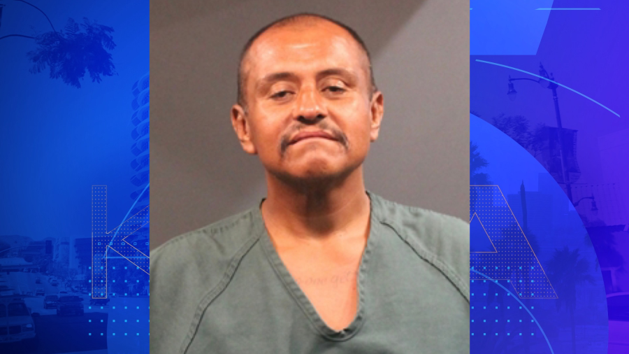 Raymond Miramontes in a booking photo from the Santa Ana Police Department.