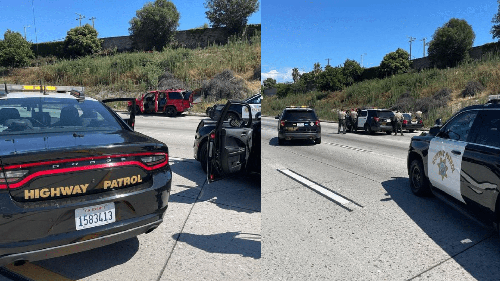 A group of thieves who were caught on camera robbing a Nike store in East Los Angeles were arrested on August 17, 2023. (California Highway Patrol)