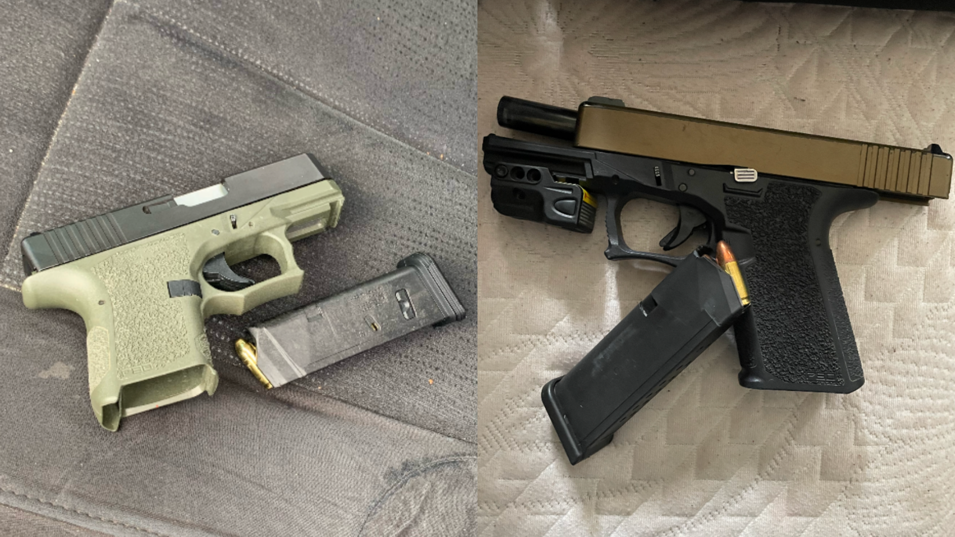 Firearms, narcotics and ammunition seized during a months-long bust of suspected gang members in Ventura County from May to July 2023. (Ventura County Sheriff’s Office)