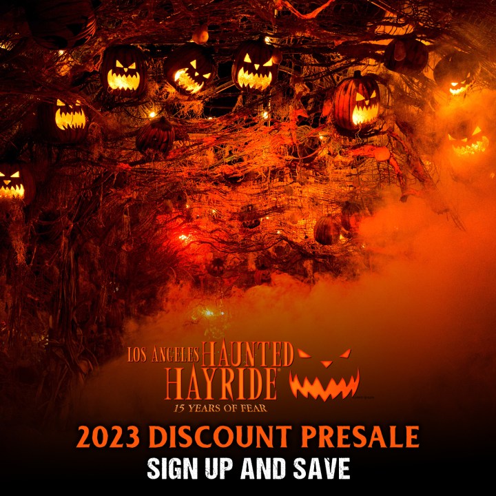 The 2023 L.A. Haunted Hayride takes over Griffith Park for Halloween haunts and scares. (Los Angeles Haunted Hayride)