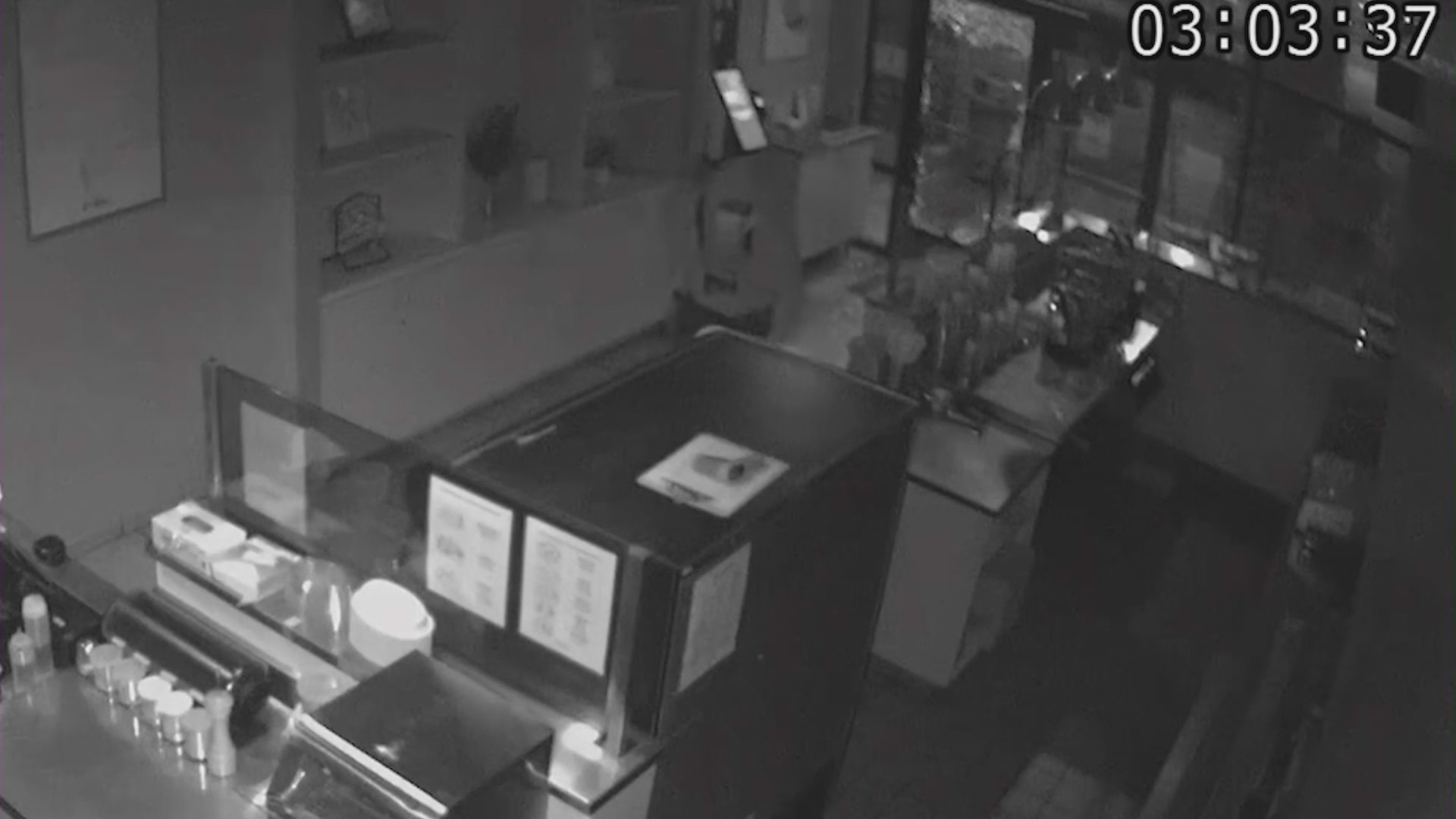 Security cameras captured a group of serial burglars after eight businesses were smashed in the Santa Clarita Valley on August 9, 2023.