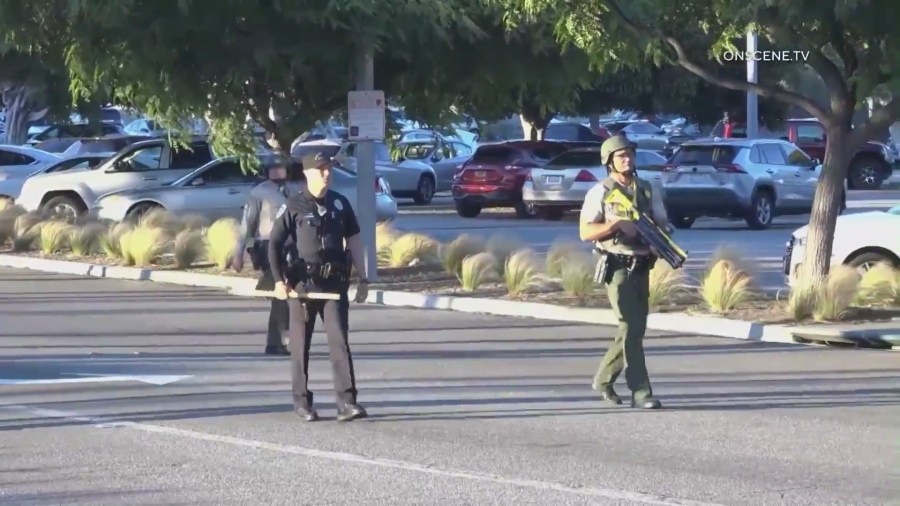 Video captured good Samaritan Maurice Hardy rescuing a boy as a violent brawl broke out at the Del Amo Fashion Center on August 29, 2023. (OnScene.TV)