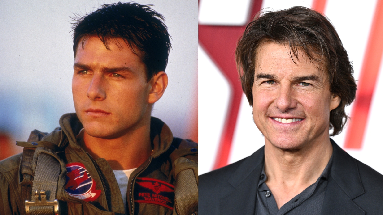 Tom Cruise then and now