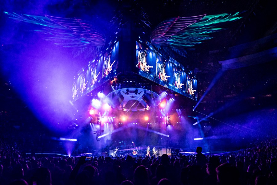 Aerosmith performs during night one of their "Peace Out: The Farewell Tour" on Saturday, Sept. 2, 2023, at Wells Fargo Center in Philadelphia. (Photo by Amy Harris/Invision/AP)