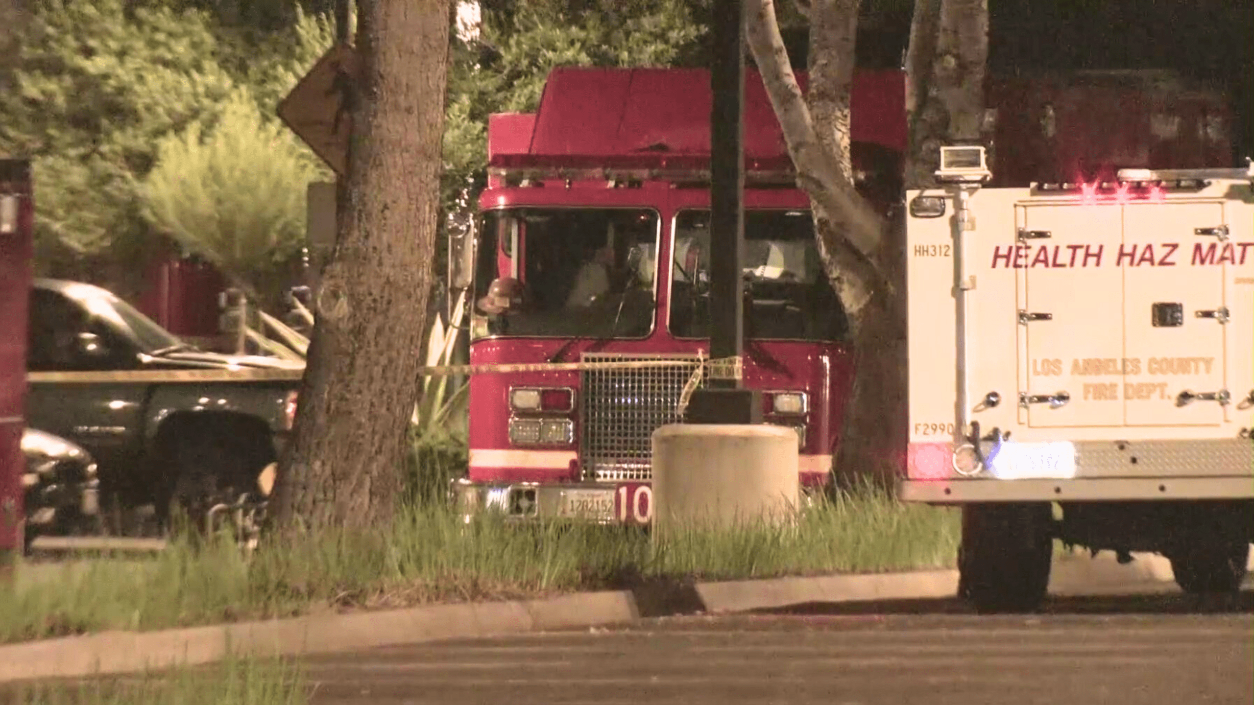 Hazmat crew at CSU Dominguez Hills