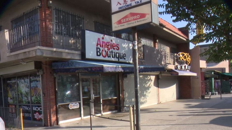 Angies Boutique in the Chinatown neighborhood of Los Angeles. (KTLA)