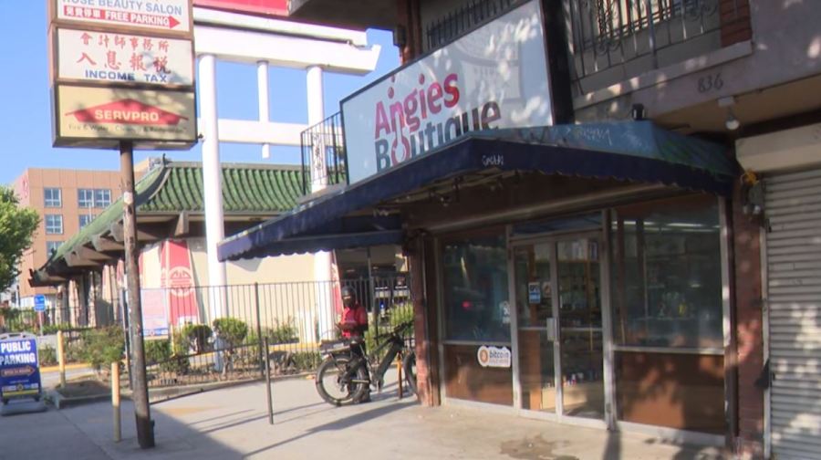 Angies Boutique in the Chinatown neighborhood of Los Angeles. (KTLA)