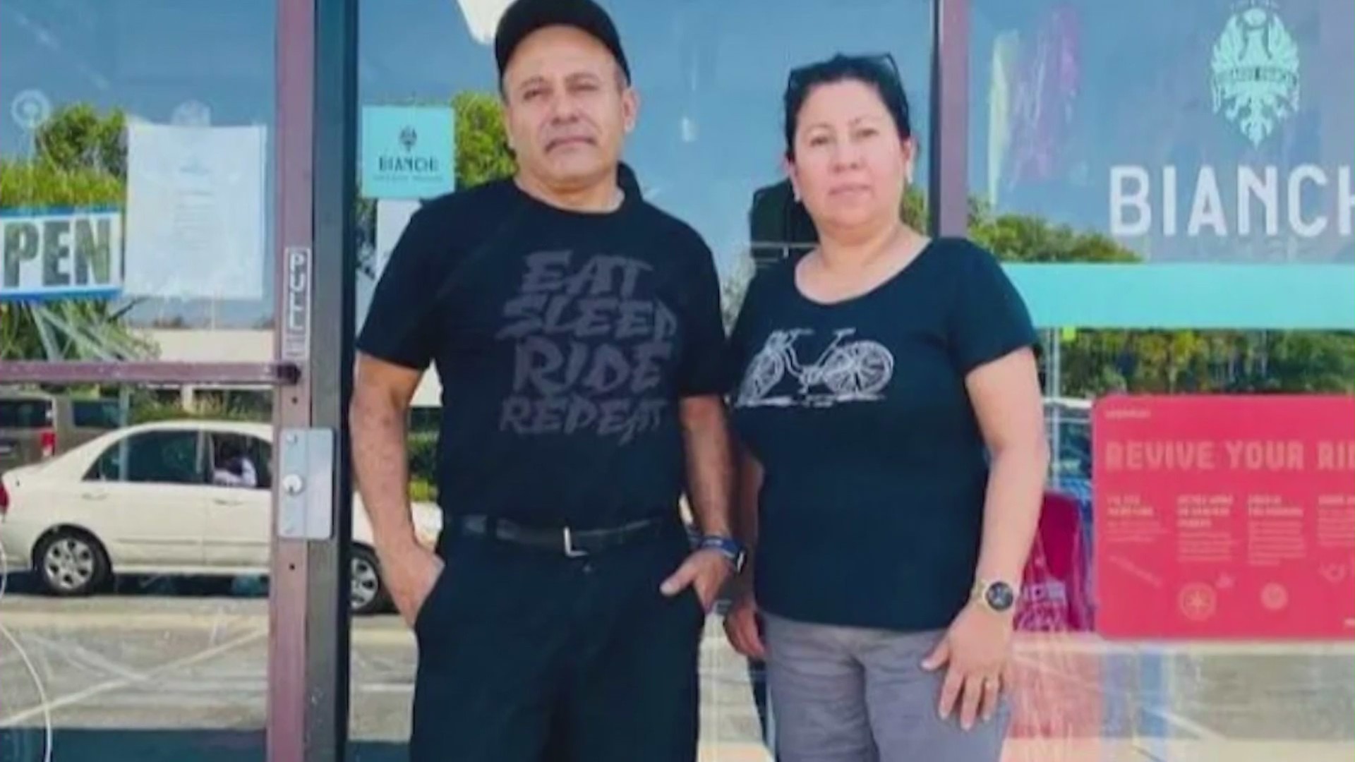 Norma and Walter Corlindres, owners of Irwindale Cycles. (GoFundMe)